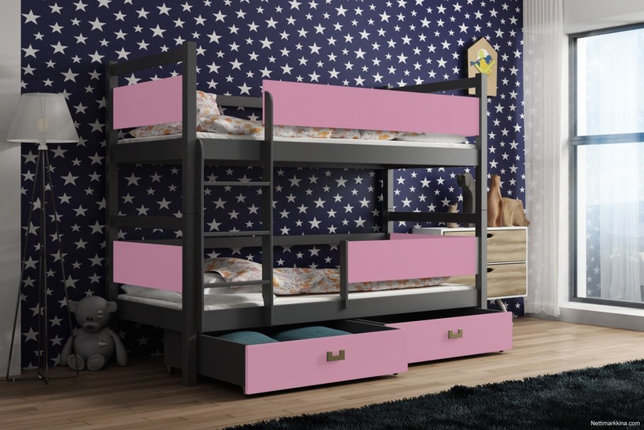 Детская кровать-чердак «Лахти 2.0» с лестницей-комодом