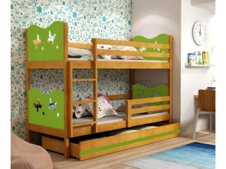 Кровать двухъярусная дуэт 4 СЛАВМЕБЕЛЬ