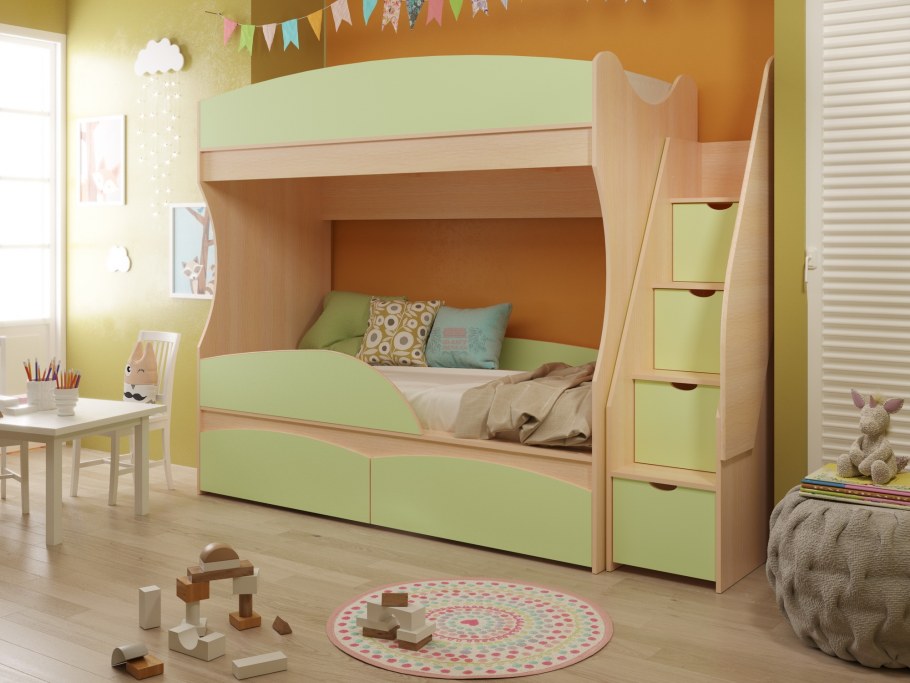Детская 2х ярусная кровать Боровичи