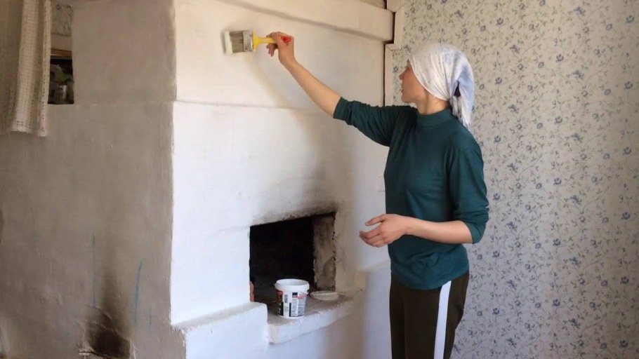 Побеленный потолок