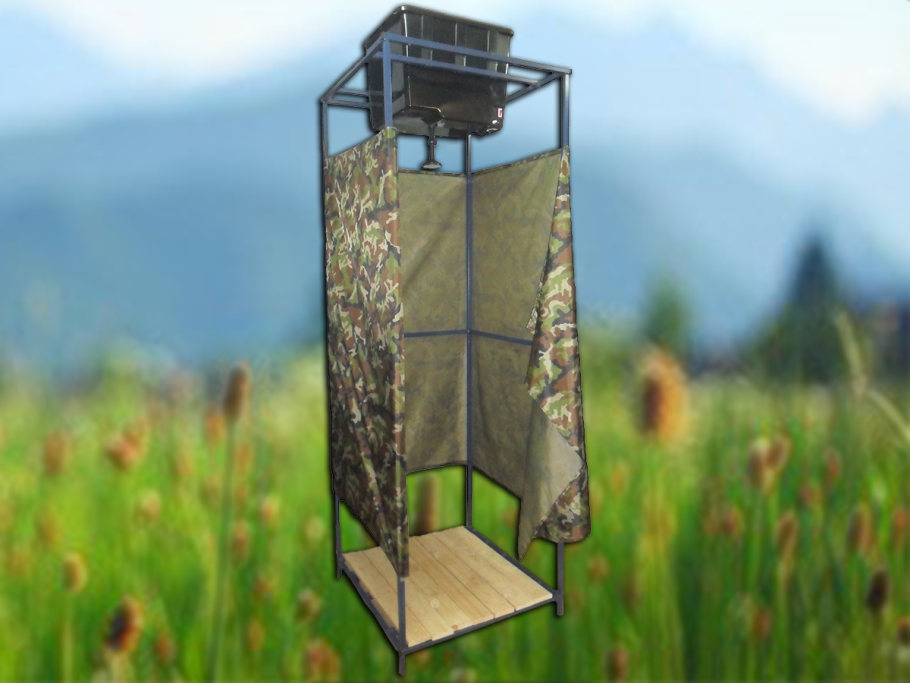 Летний душ деревянный