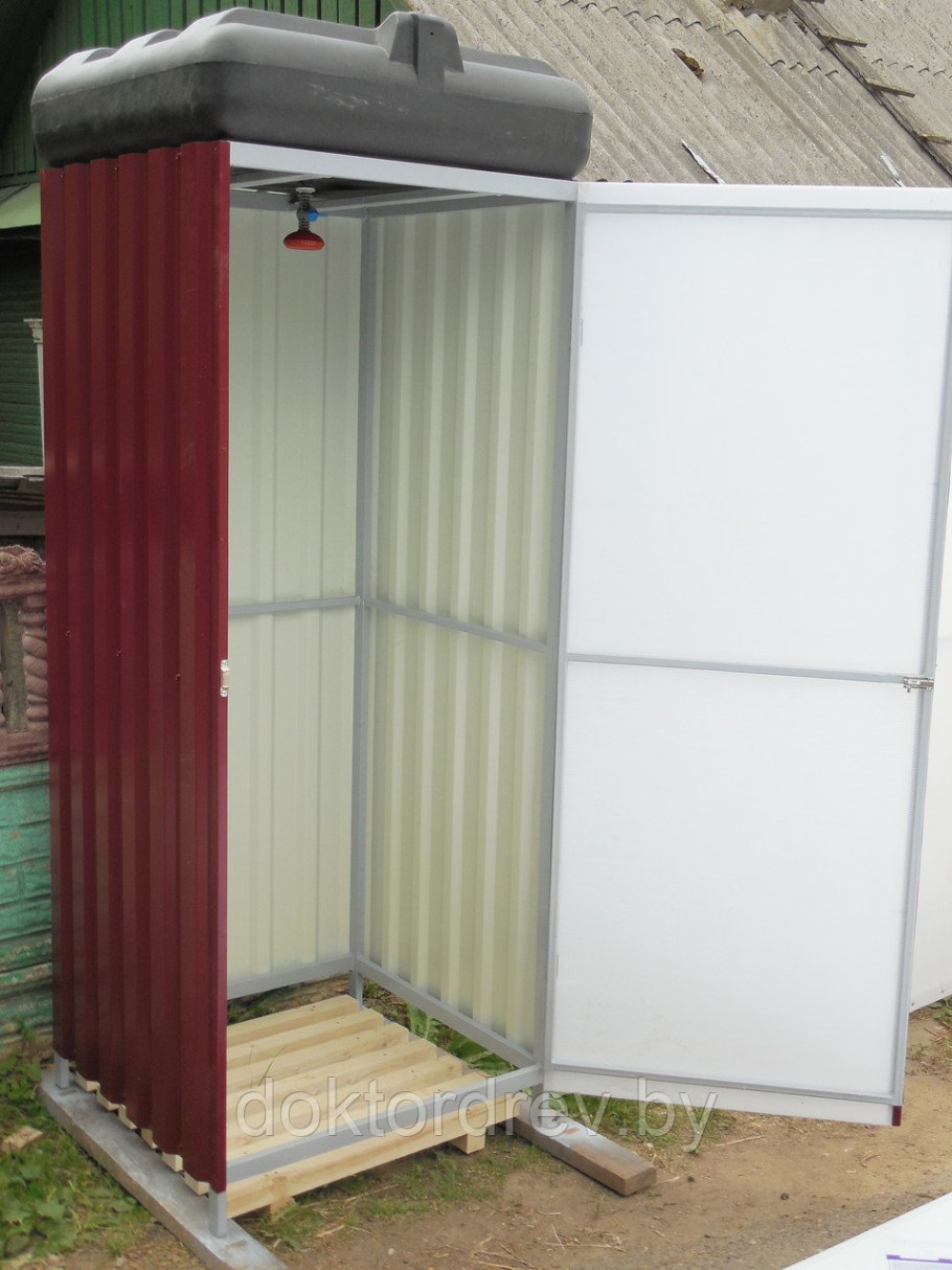 Теплая душевая на даче