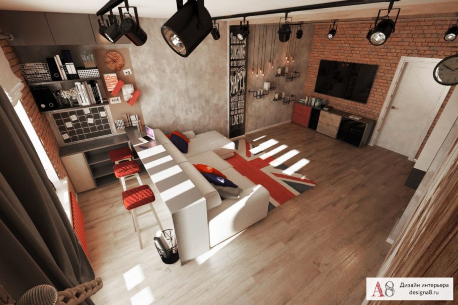 Трешка в стиле лофт