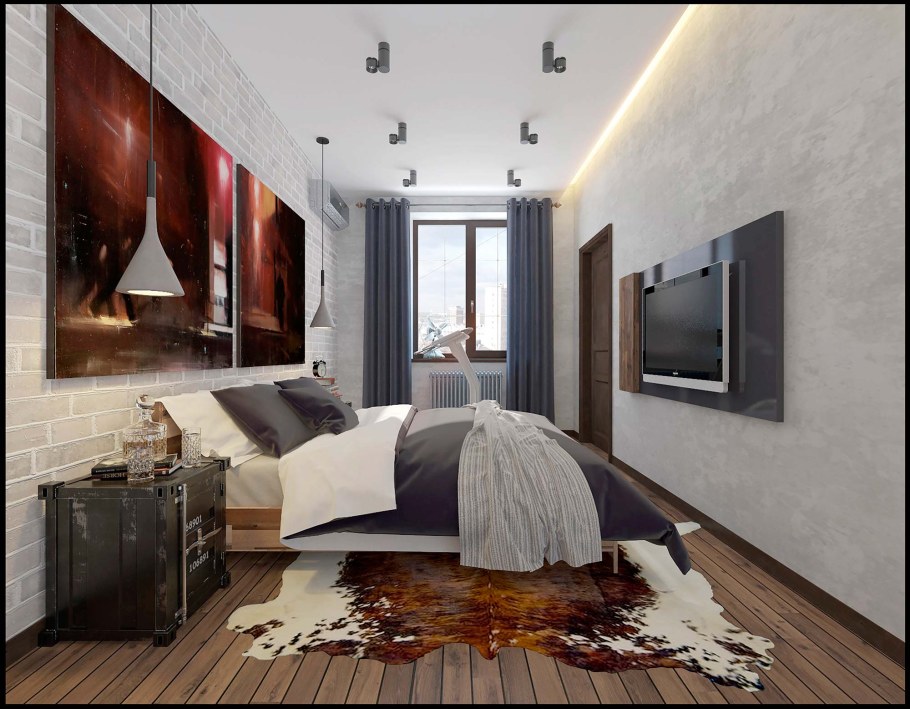 Двухкомнатная квартира в стиле лофт