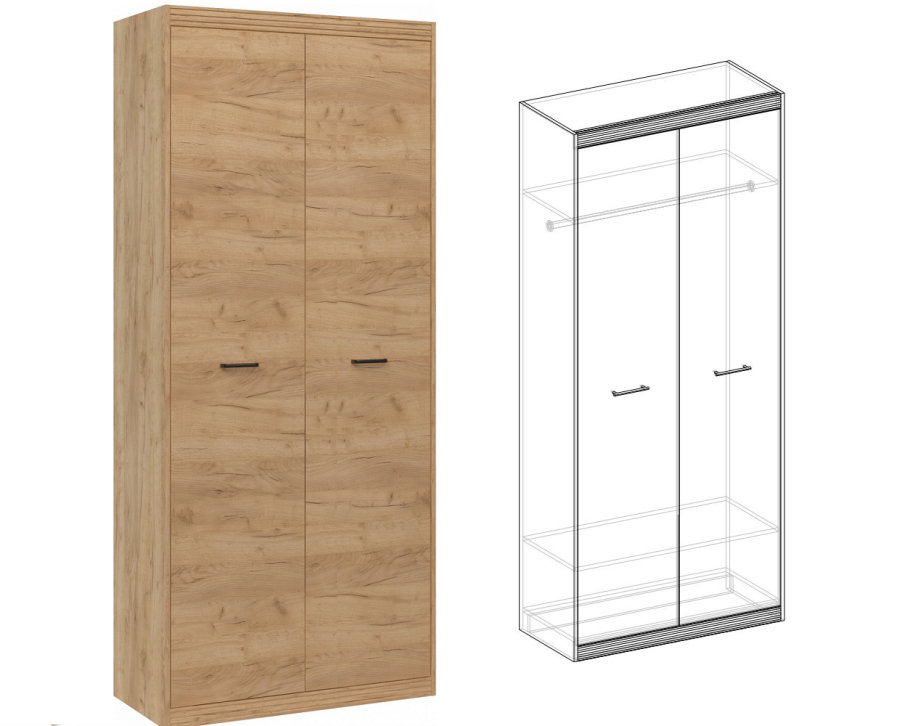 Дуб крафт золотой к003pw