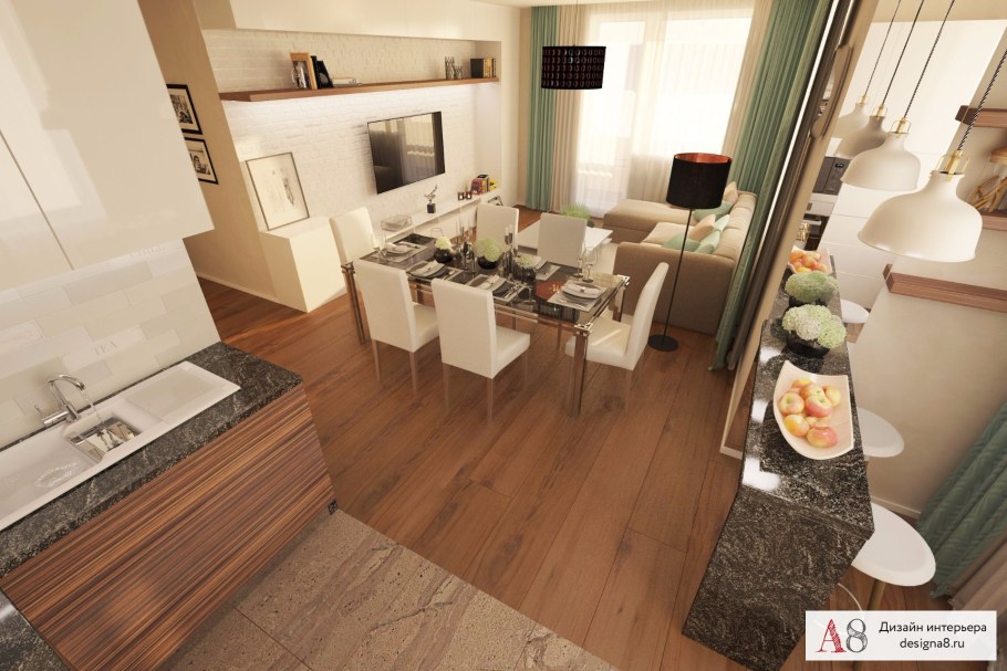 Планировка евротрешки 70 кв