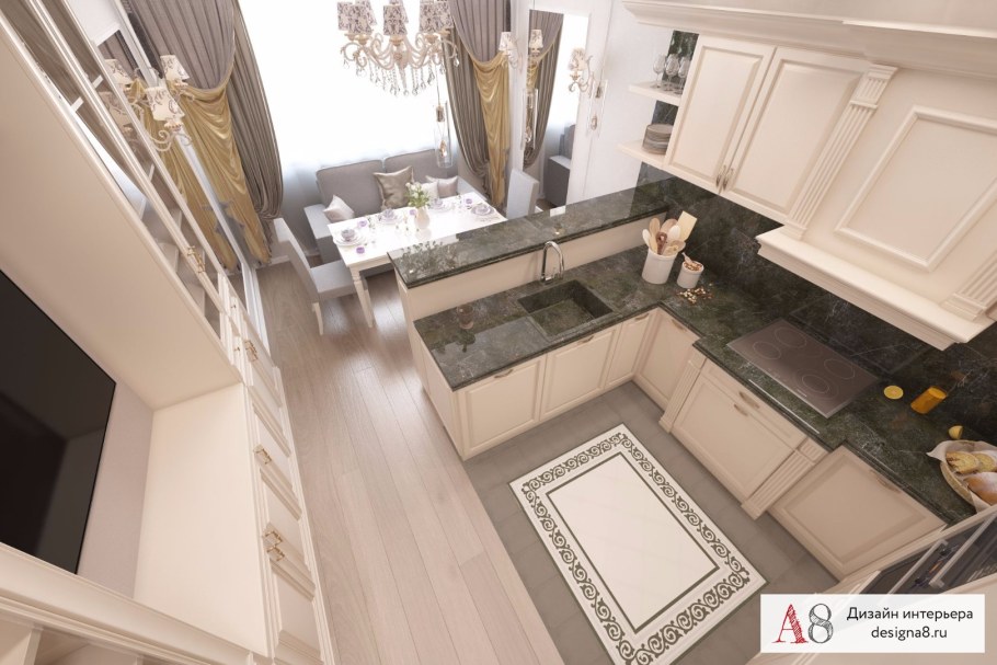 Интерьер кухни евротрешки