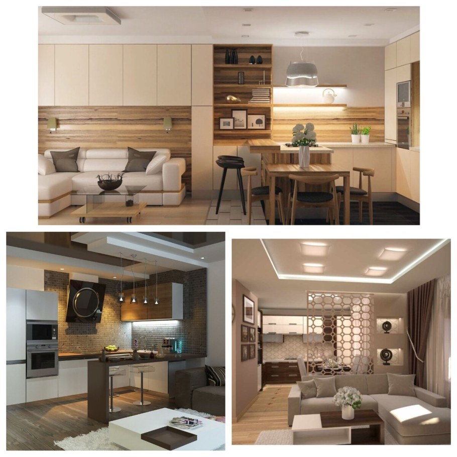 Пик евротрешка кухня гостиная