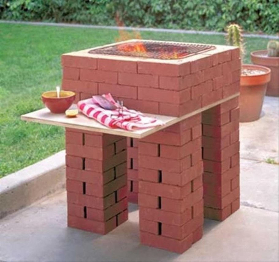 Мангал из кирпича своими руками чертежи простой