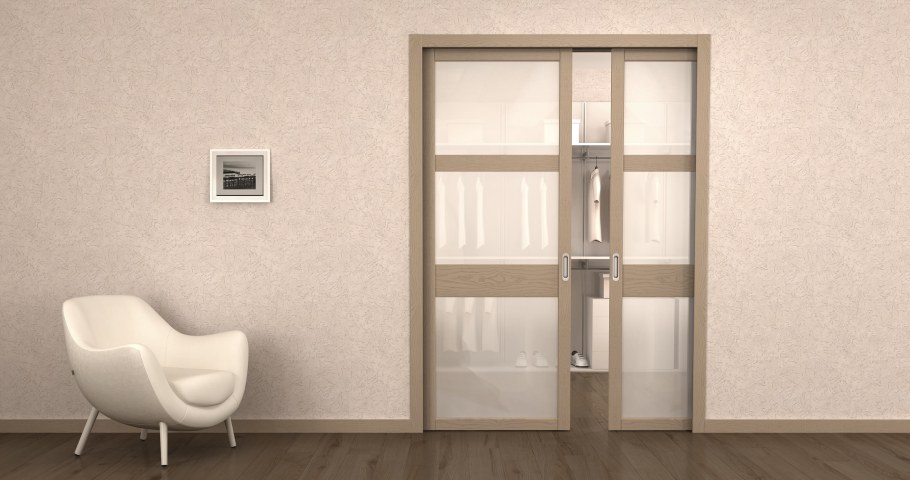 Сдвижная дверь в стену