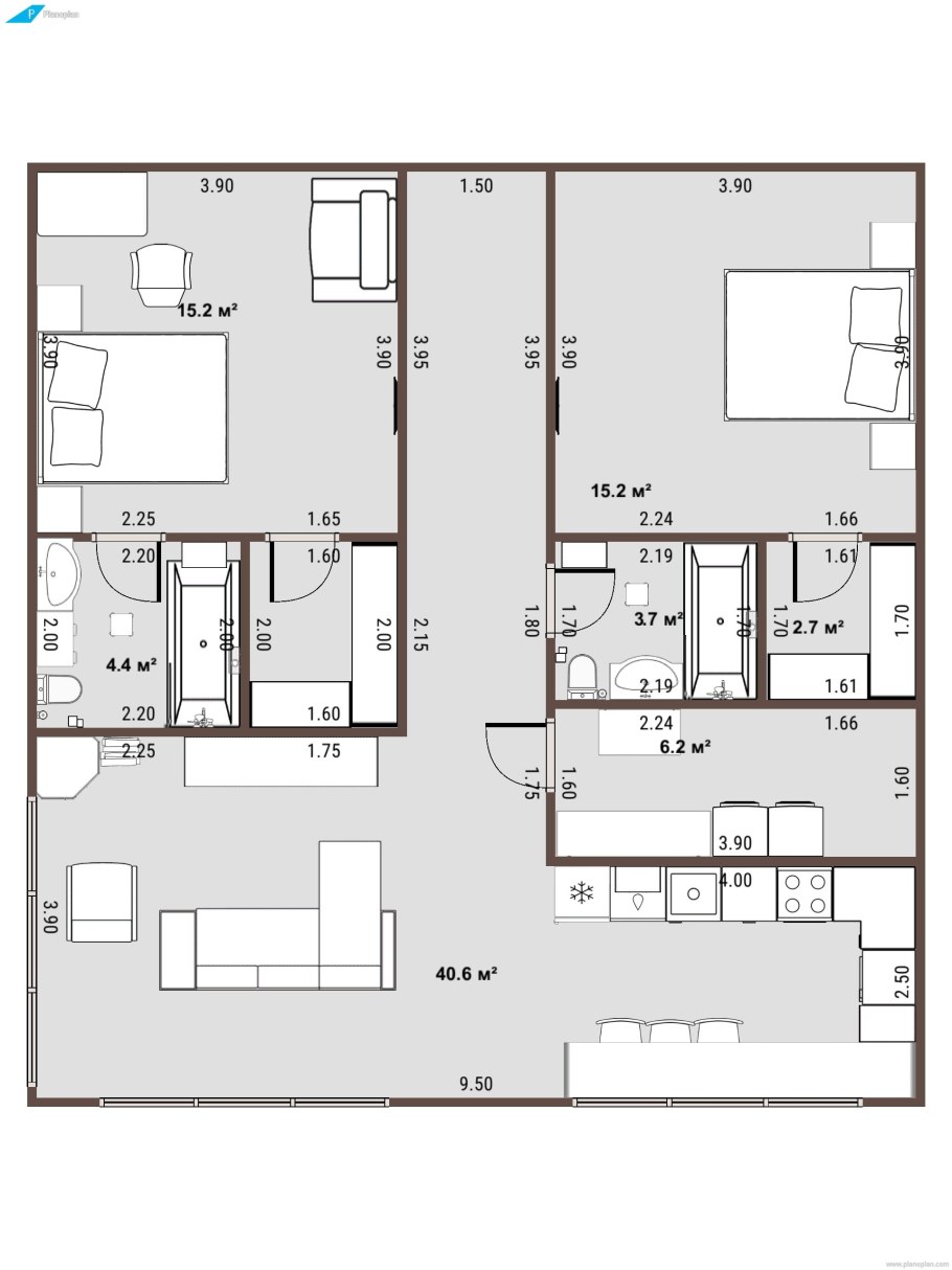 Пан расстановки мебели