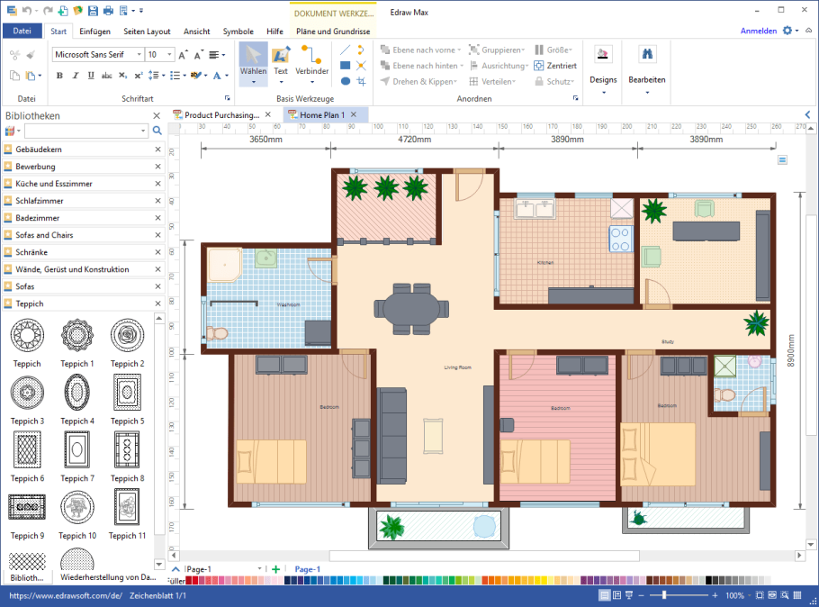 Чертеж квартиры архикад