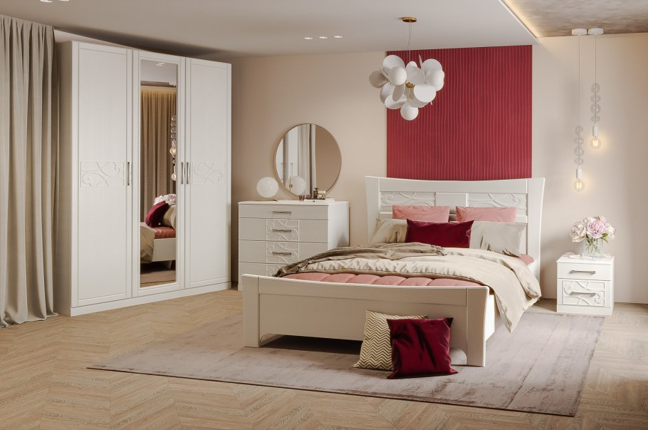 Спальня Кентаки БРВ белая