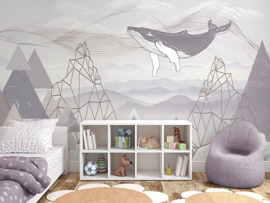 Горы в скандинавском стиле в детской