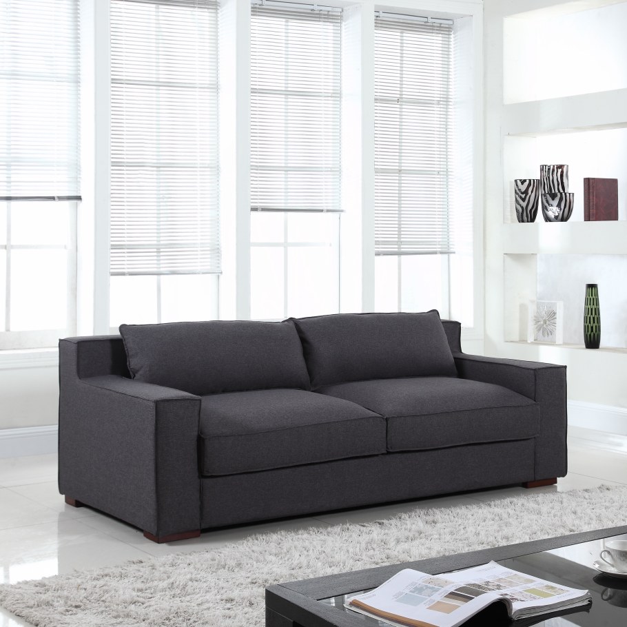 Мини диван серый