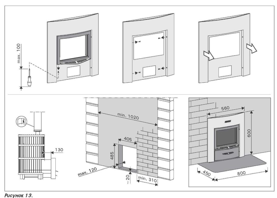 Монтаж печи харвия 240 в бане