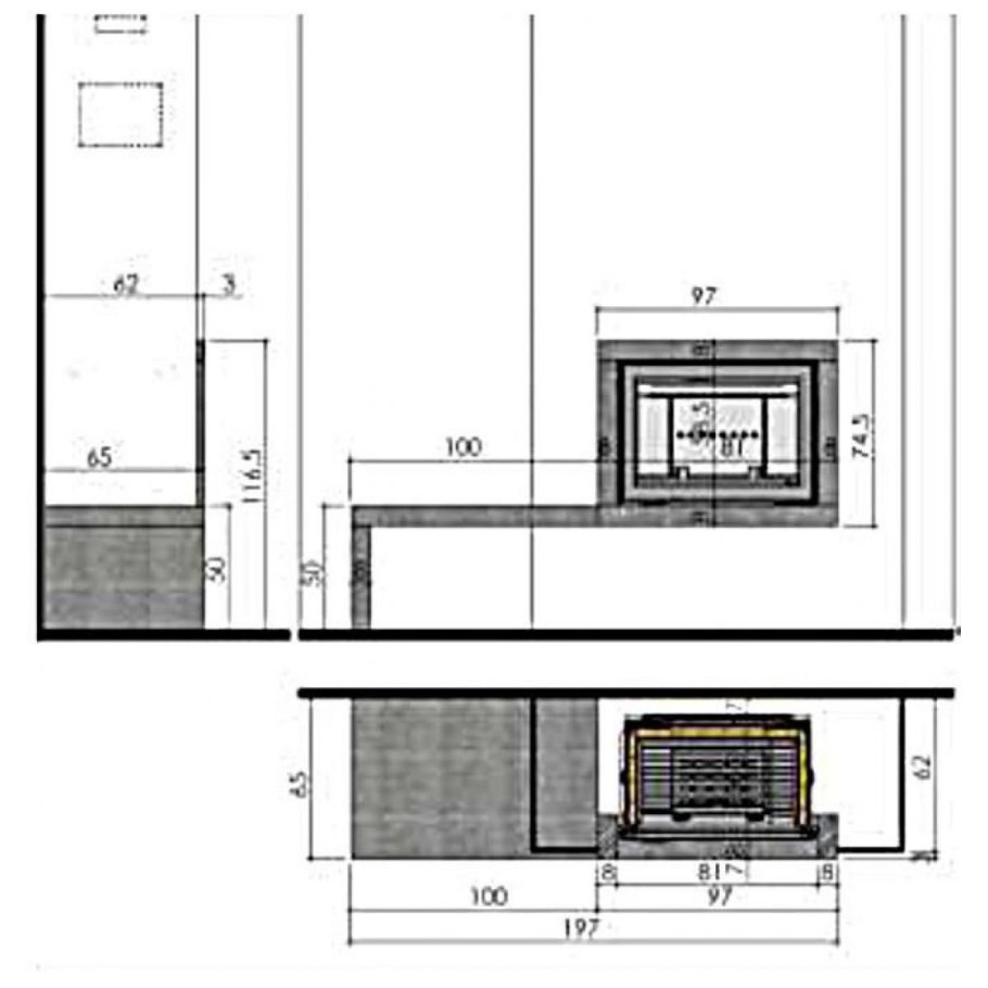 Камин электро габариты