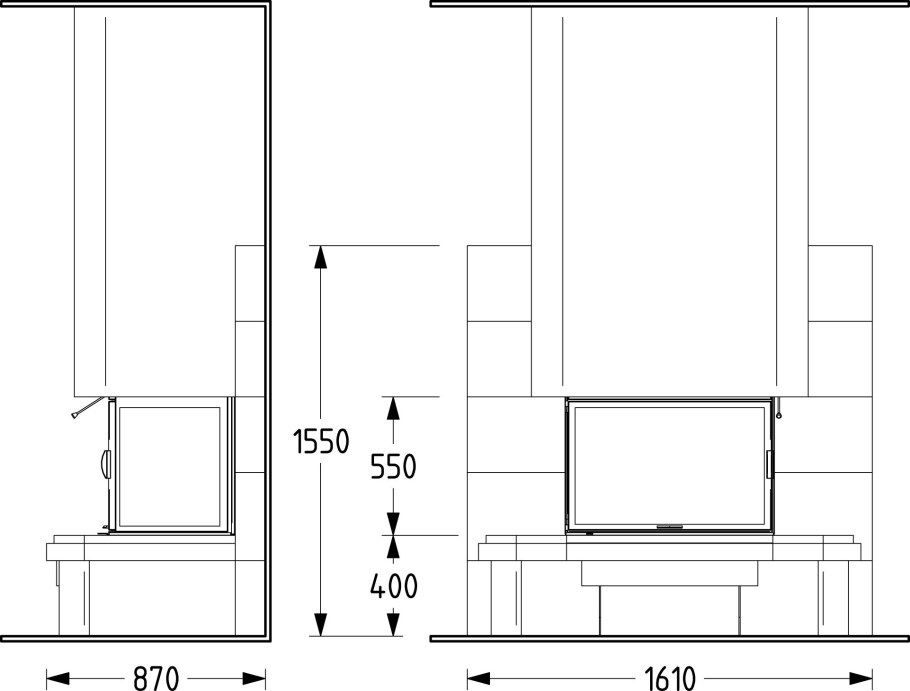 Каминная облицовка Supra Evane