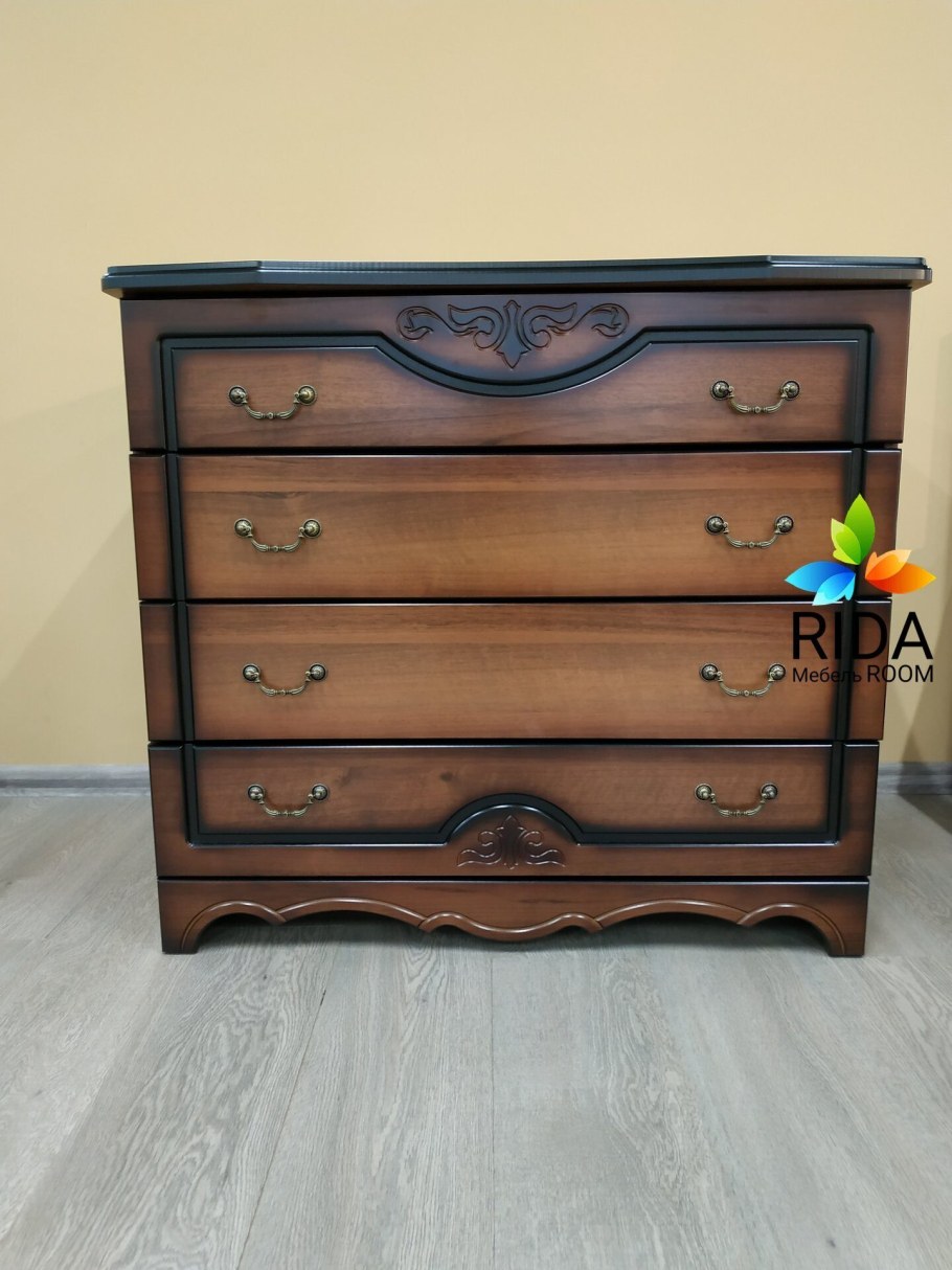 Комод белый жемчуг Браво мебель