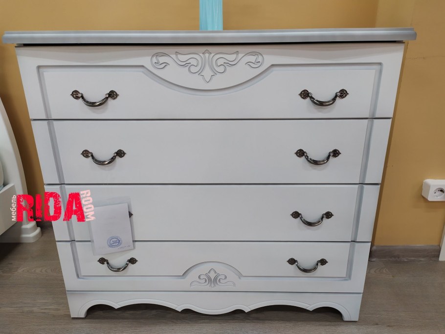 Спальный гарнитур белый жемчуг Браво мебель