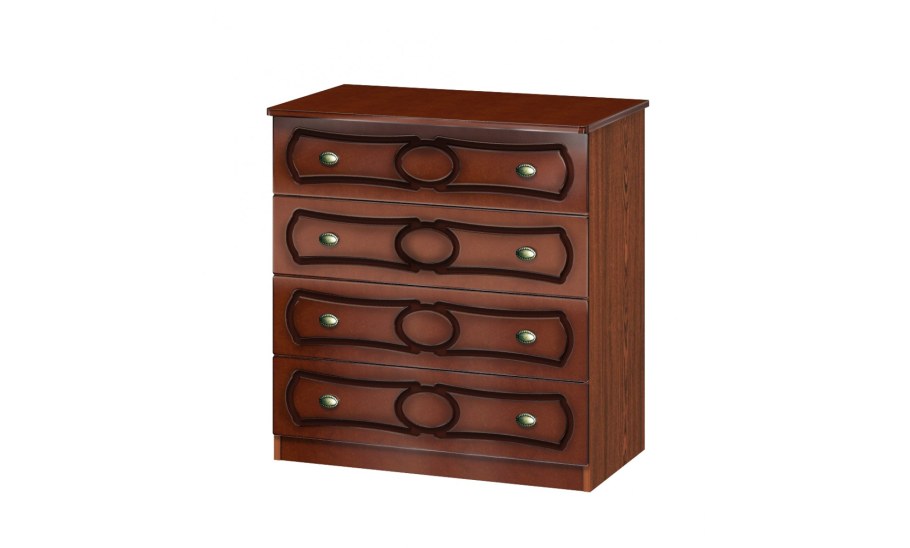 Комод лак белый жемчуг Браво