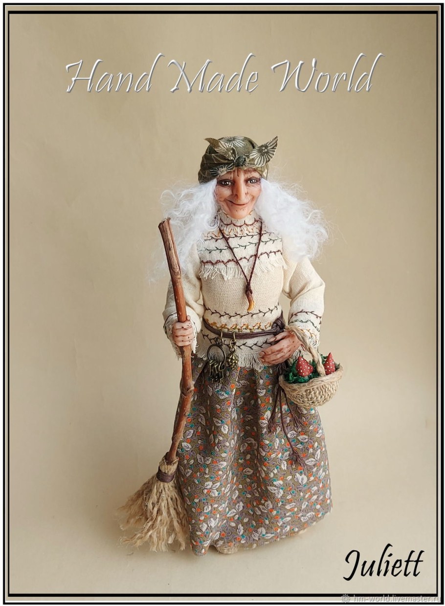 Интерьерная кукла баба Яга
