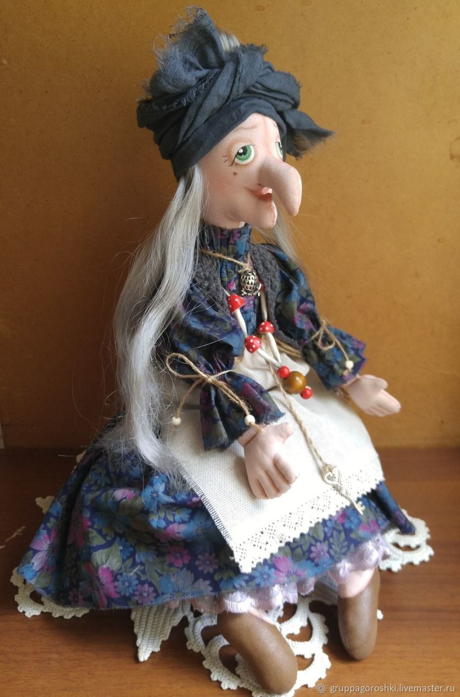 Текстильная кукла баба Яга