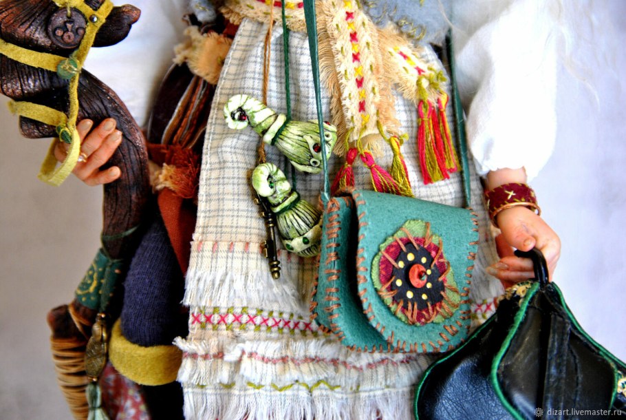 Интерьерная кукла баба Яга