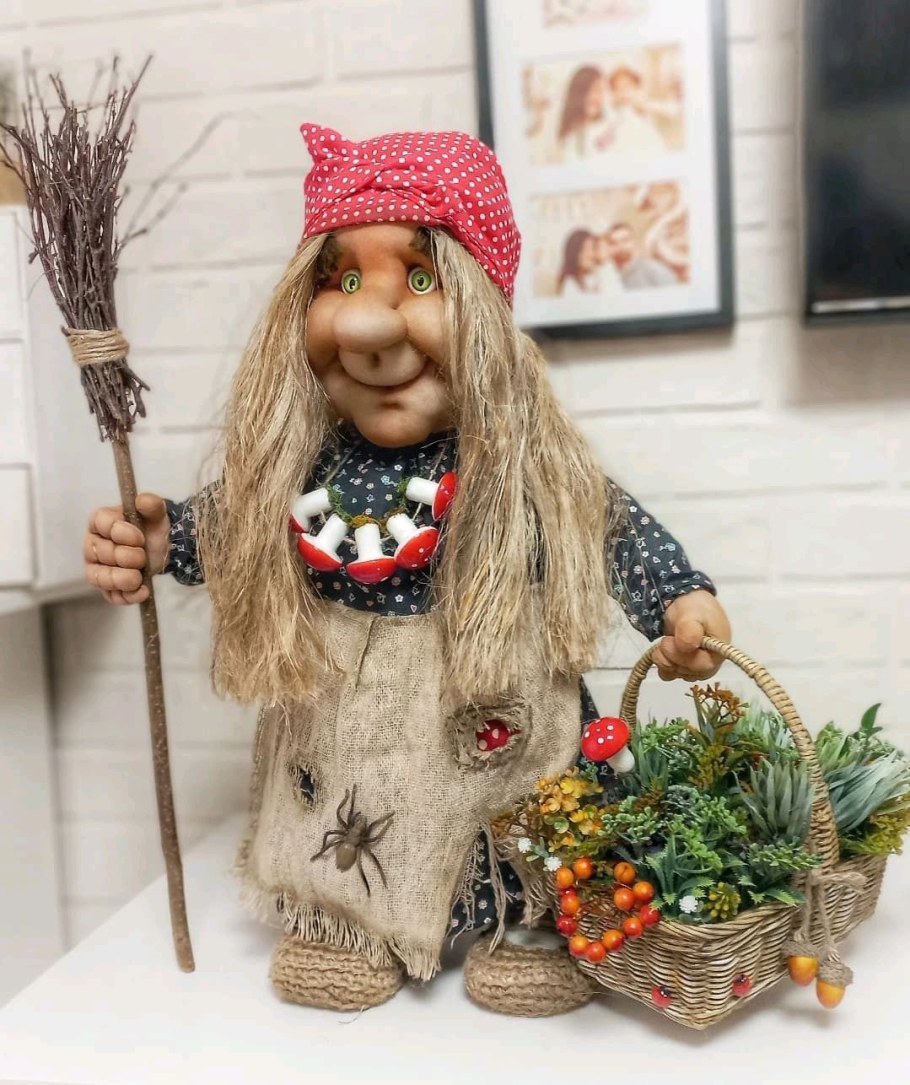 Авторская кукла баба-Яга