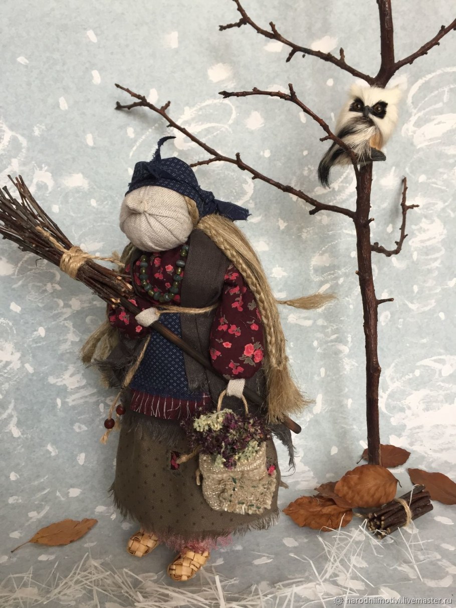 Куклы для интерьера баба Яга