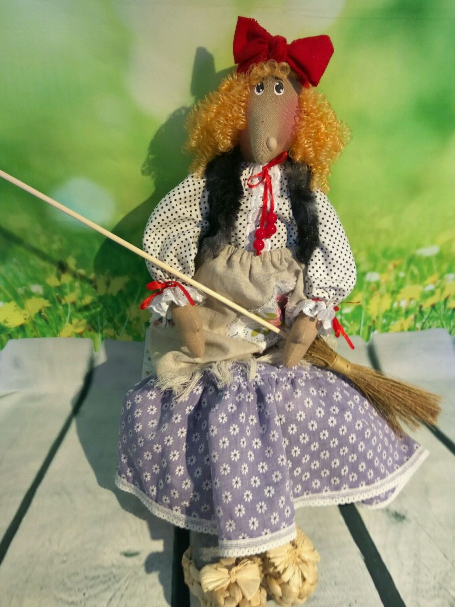 Интерьерная игрушка баба-Яга
