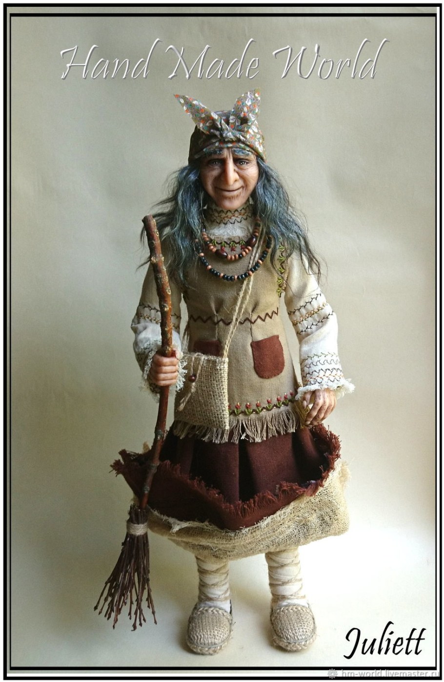 Интерьерная кукла баба Яга