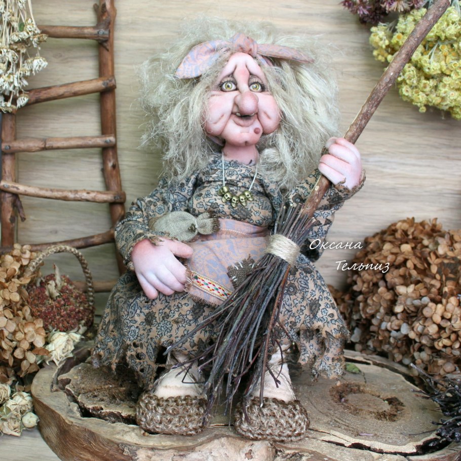 Баба Яга игрушка своими руками