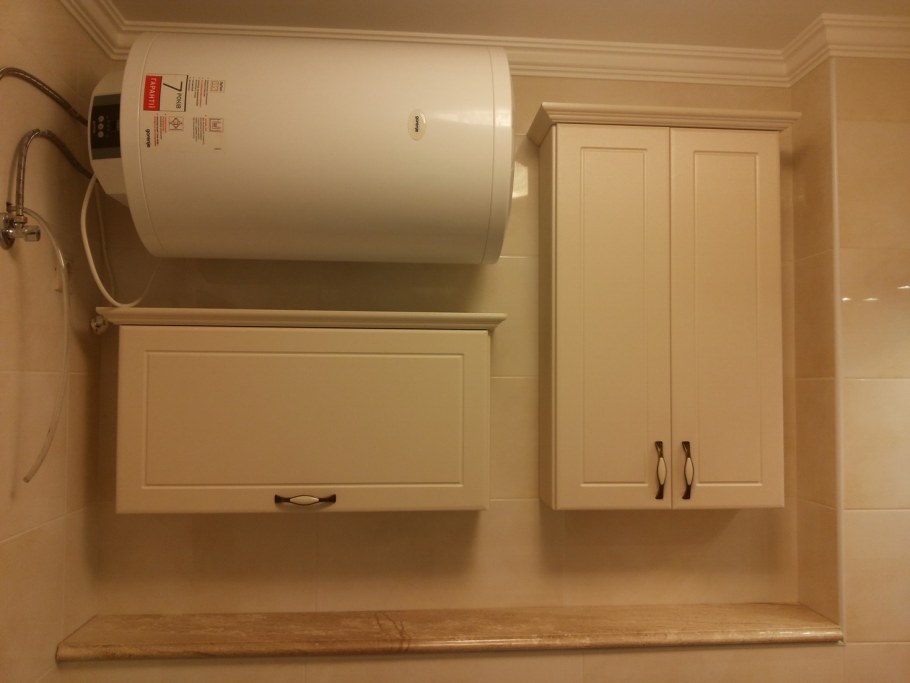 Шкафы под горизонтальный водонагреватель