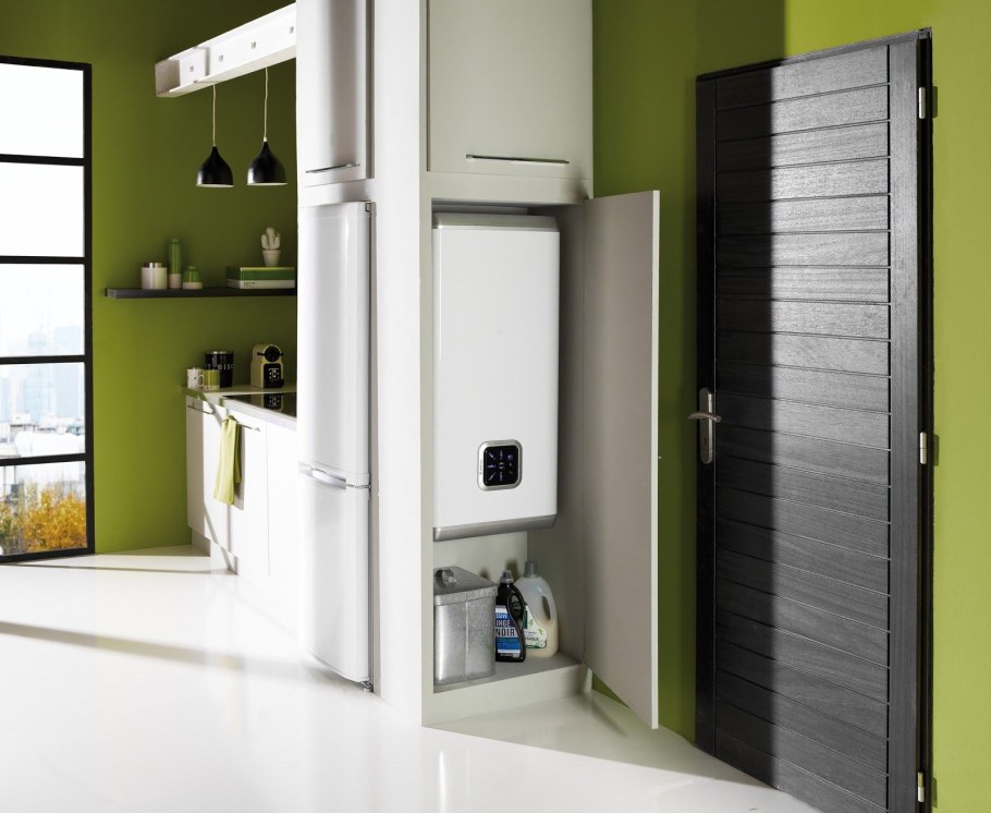 Интерьер ванной с газовым котлом