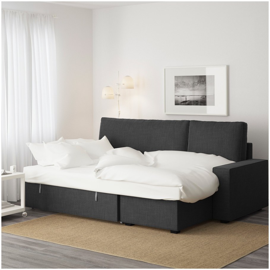 Vilasund ВИЛАСУНД диван-кровать с козеткой, Хили бежевый