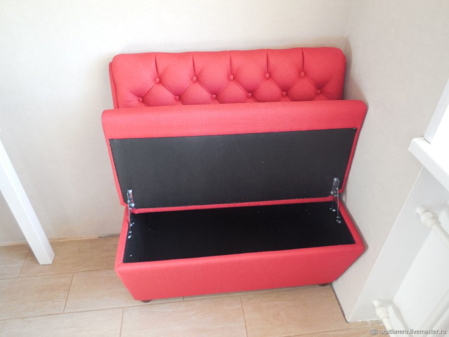 Диванчик на балкон с ящиками