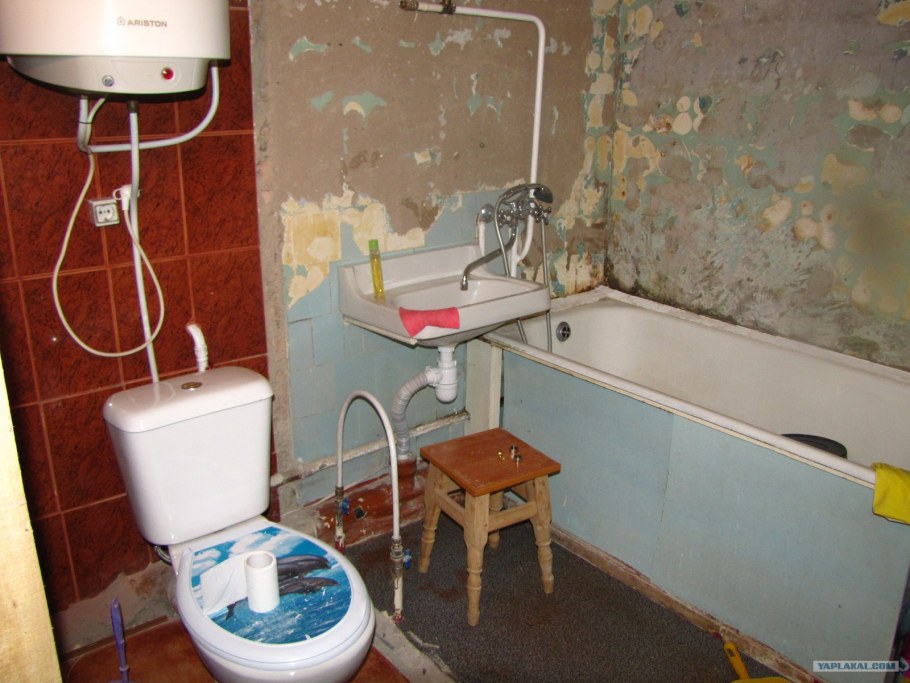 Ванные комнаты в коммуналках