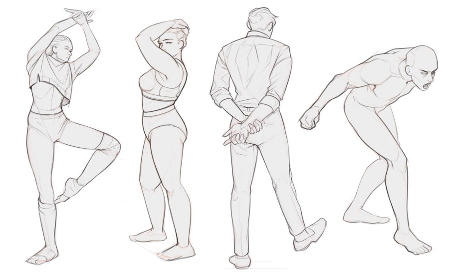 Позы референс стадик