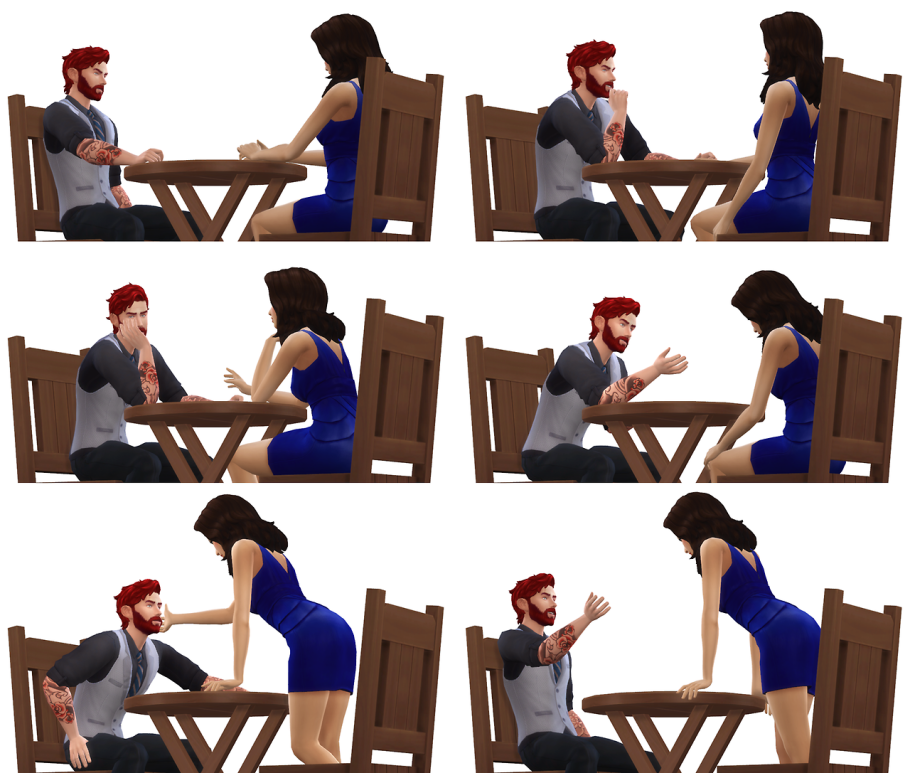 Позы для рисования за столом