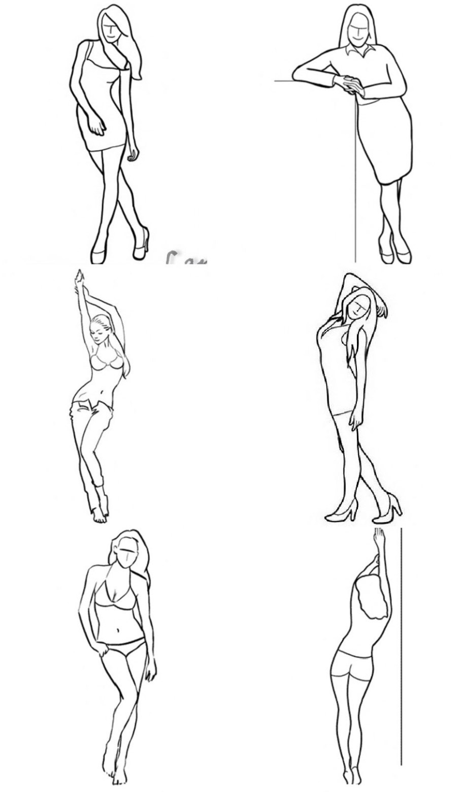 Расслабленная поза стоя