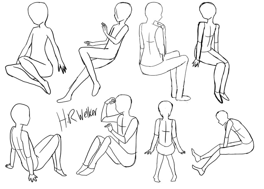 Сидячие позы