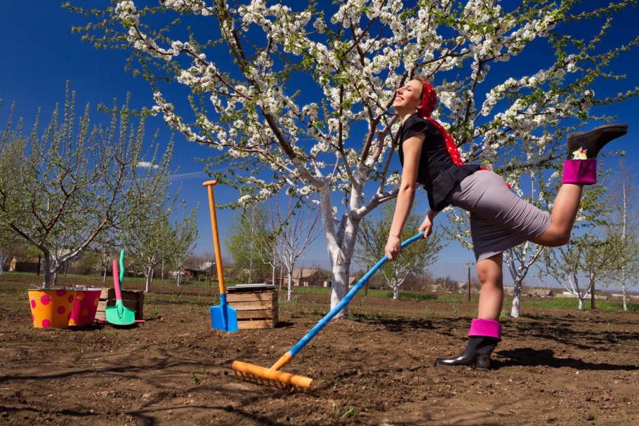 Огород весной