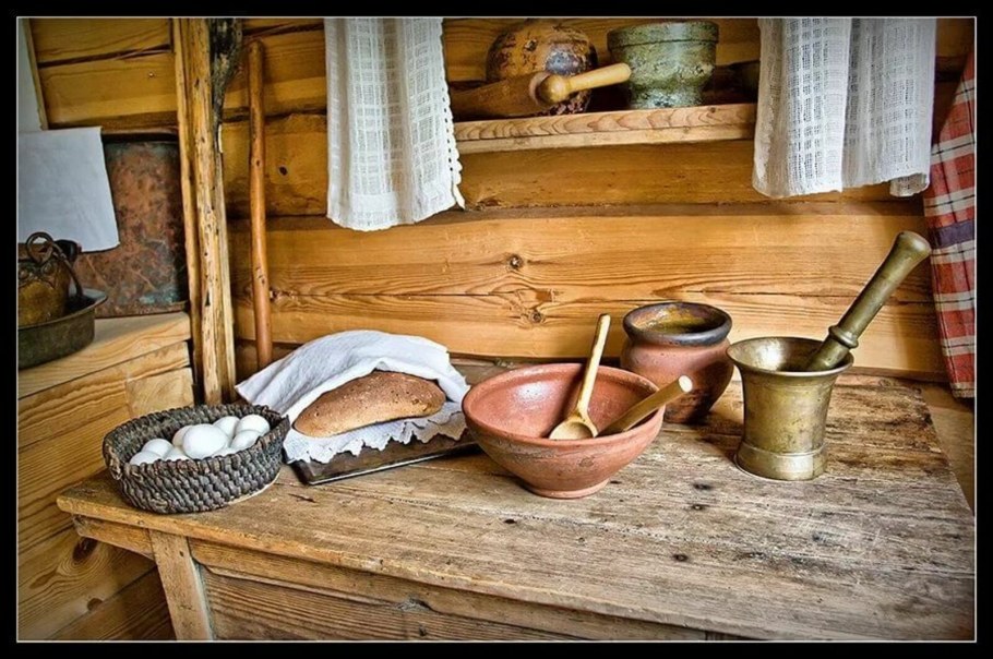 Посуда в избе