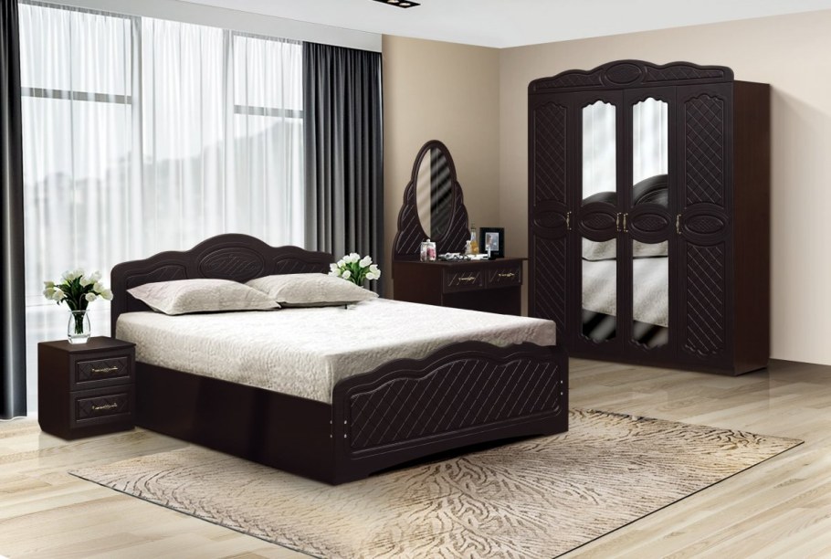 Спальня Каролина с4 дверным шкафом