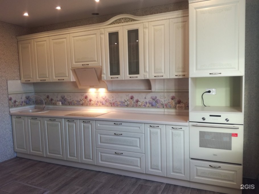 Кухня графит Давита мебель