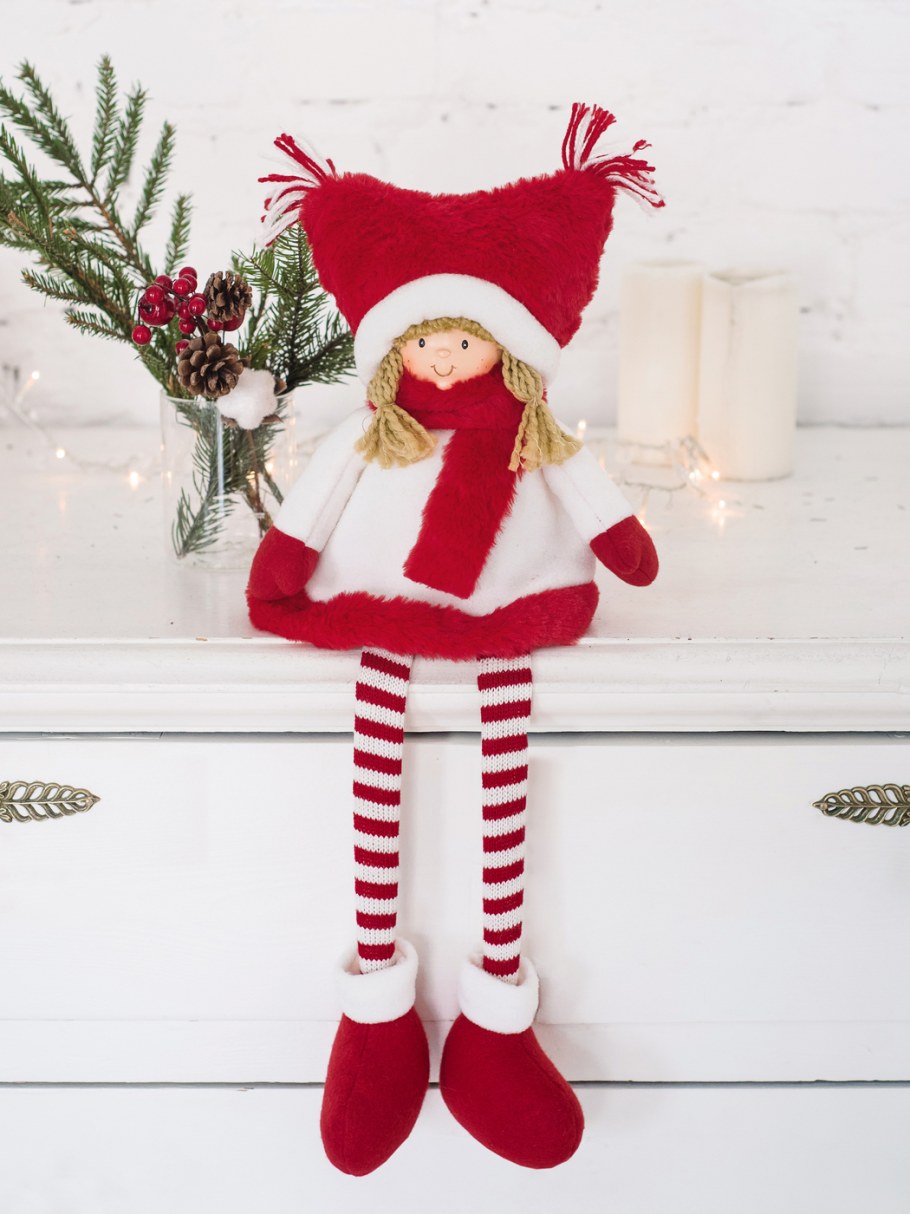 Текстильная кукла елочка