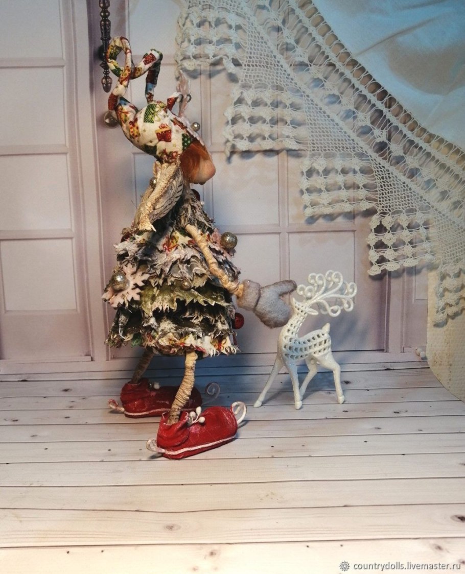 Новогодние текстильные куклы
