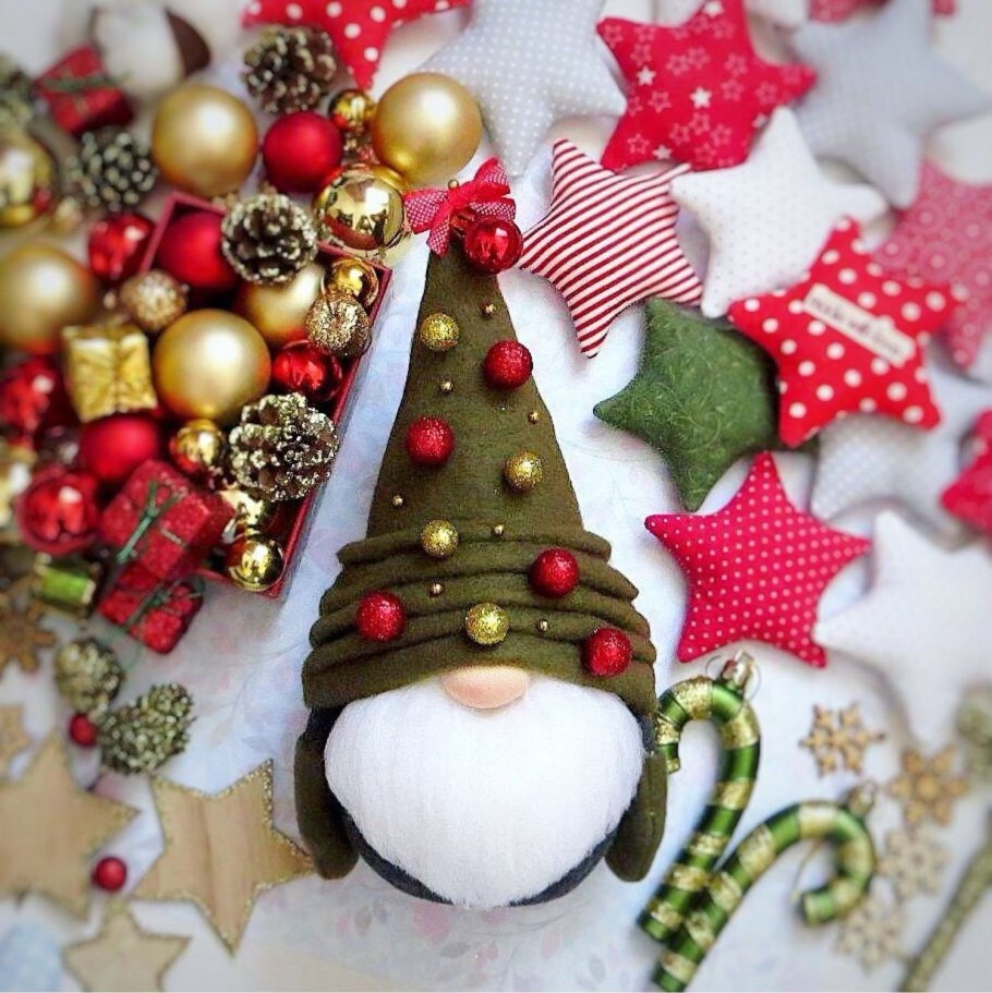 Новогодние текстильные куклы