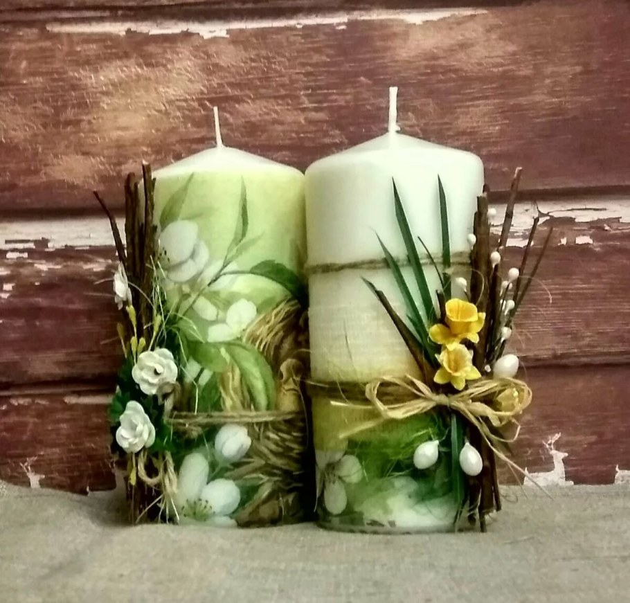 Декоративные свечи для интерьера